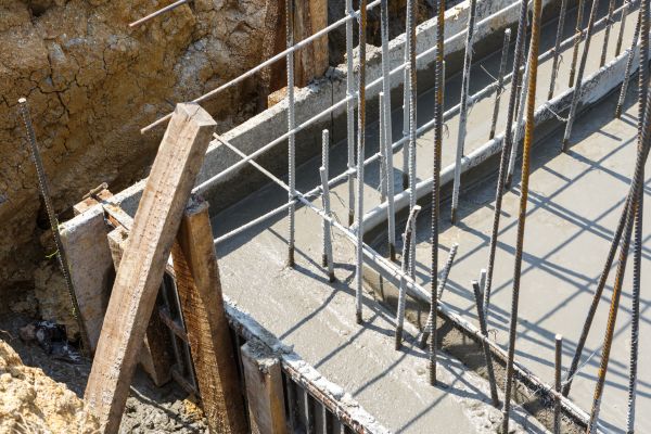 Concrete Footing Pouring in Castle Rock