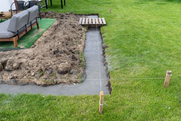 Cement Footer Installation in Castle Rock